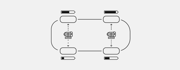 Усі чотири колеса працюють незалежно одне від одного